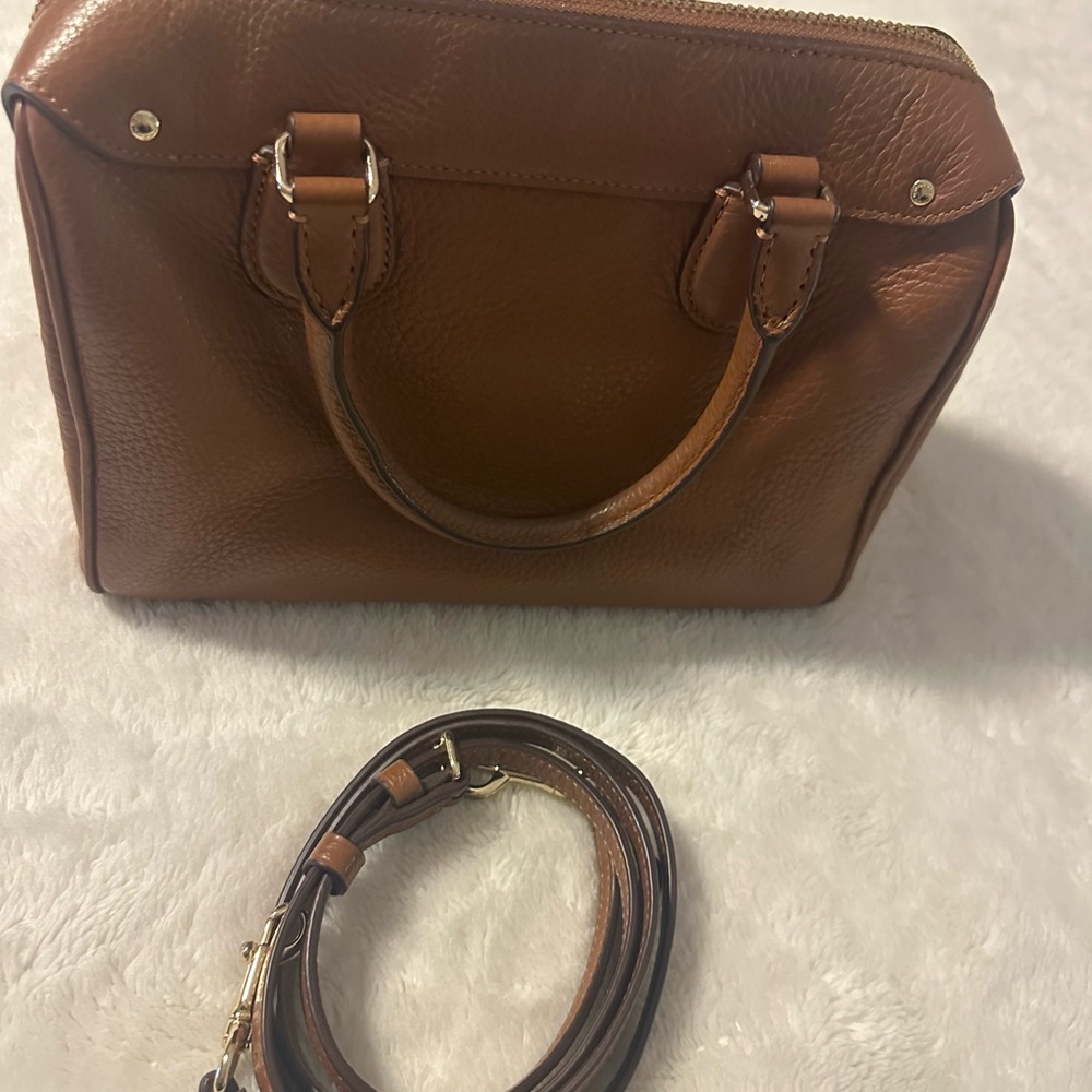 Coach Tan Leather Satchel - Picture 3 of 4